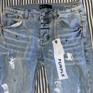 Purple jeans